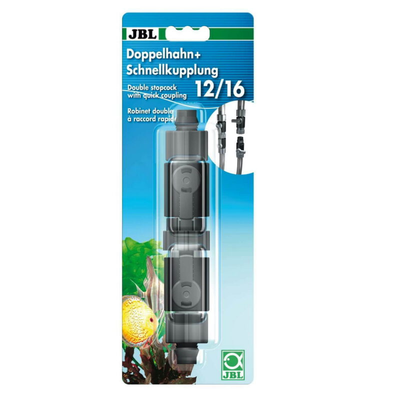 JBL Doppelhahn + Schnellkupplung 12/16 Verbinden & Trennen & Absperren