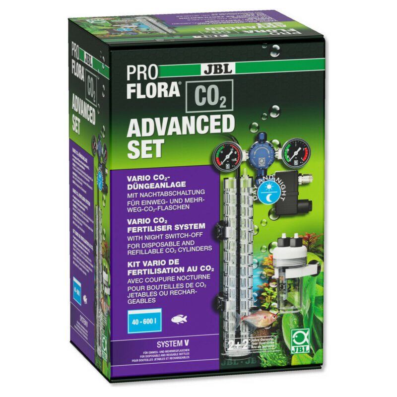 JBL PROFLORA CO2 ADVANCED SET V CO2-Düngeanlage - 2 Manometern, Nachtabschaltung